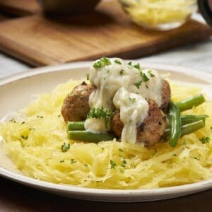 Paleo Alfredo Chicken Meatballs