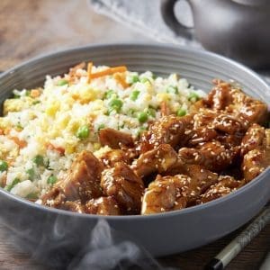 Paleoish General Tso_s Chicken Bowl