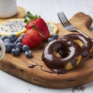 VANILLA CHOCOLATE DONUT SMALL