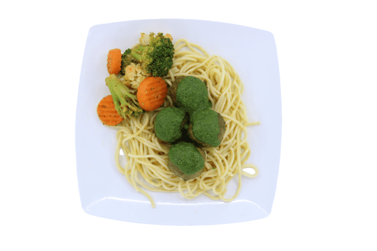 Pesto Turkey Meatballs with Spaghetti Pasta Prime Meals