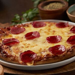 Turkey Pepperoni Pizza